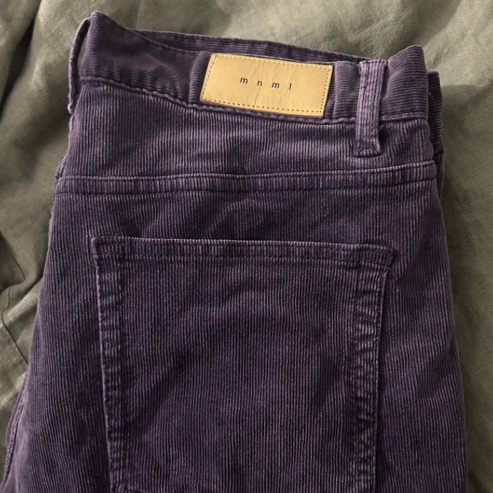 MNML Men’s Purple Corduroy Pants | B428 | Size 32 - Picture 4 of 7